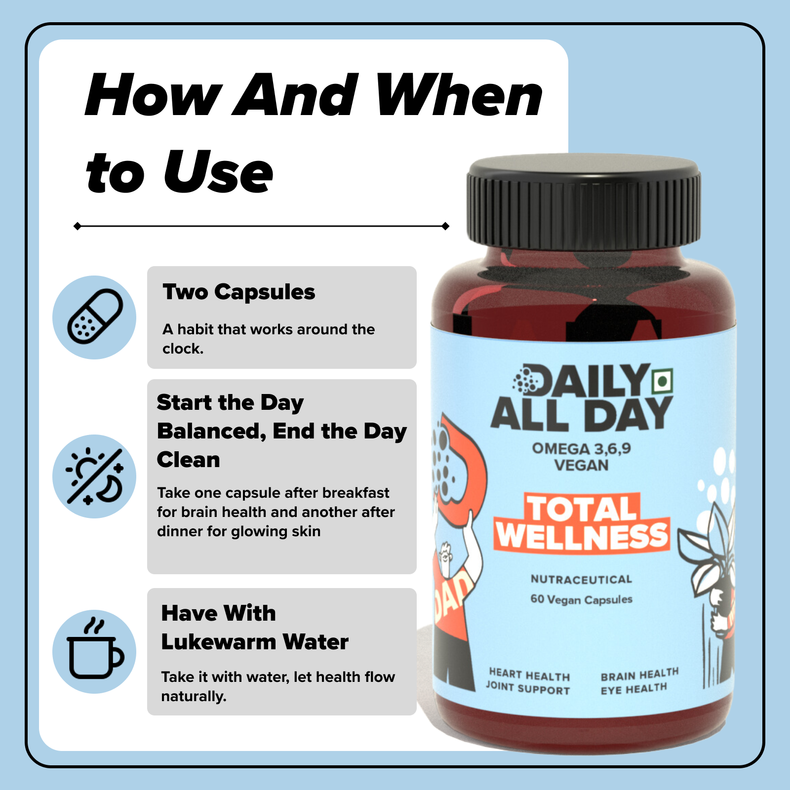 Total Wellness- Vegan Omega 3 6 9