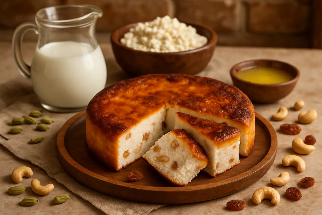 chenna-poda-odisha-baked-cheesecake-recipe-dry-fruits