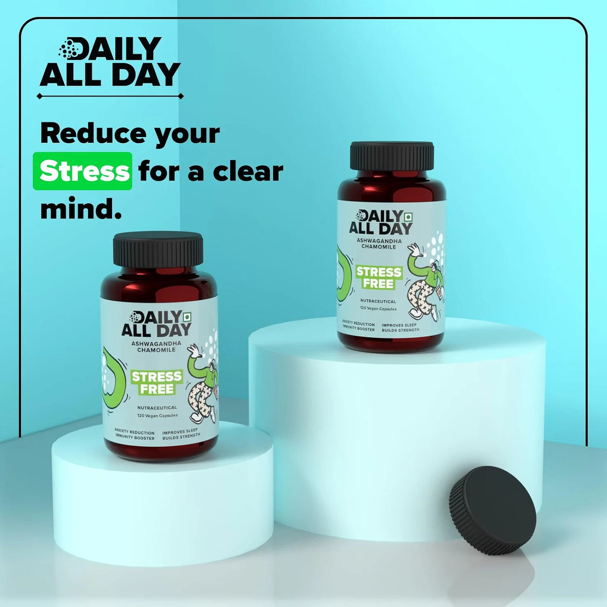 Stress relief supplement for a calm, clear mind