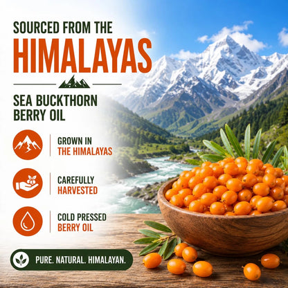 Sea Buckthorn Softgels 1000mg - Omega-7 & Antioxidants