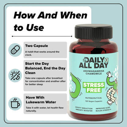 How to take ashwagandha capsules - 2 capsules daily
