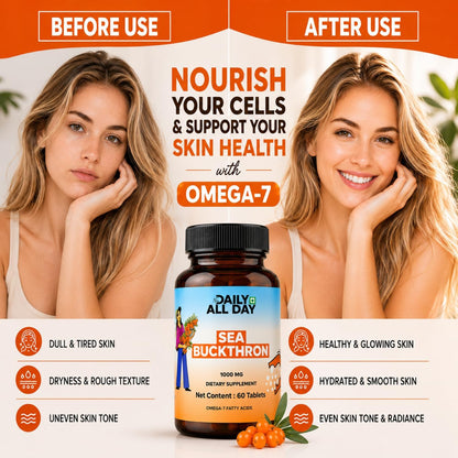 Sea Buckthorn Tablets - Omega-3,6,7,9 & Antioxidants