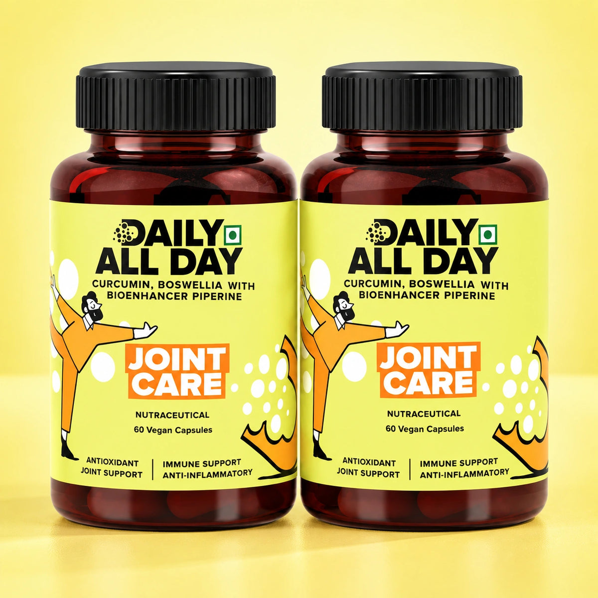 Joint supplements - turmeric curcumin capsules pack of 2