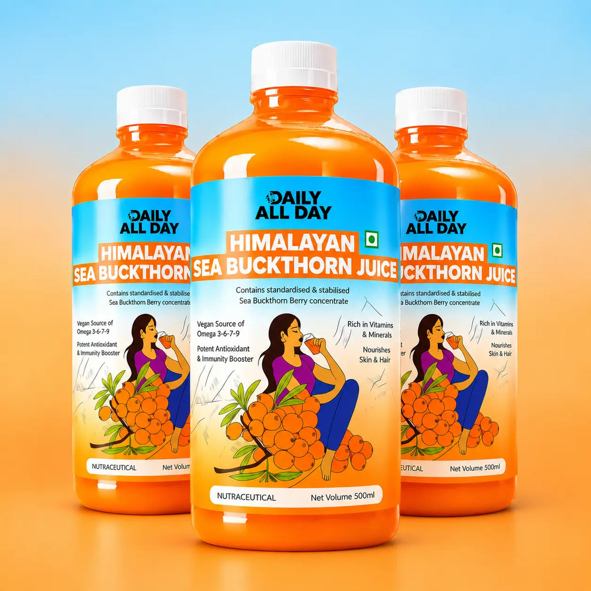 Himalayan sea buckthorn juice - pack of 3
