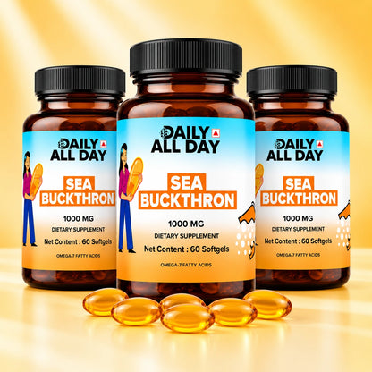 Sea Buckthorn Softgels 1000mg - Omega-7 & Antioxidants