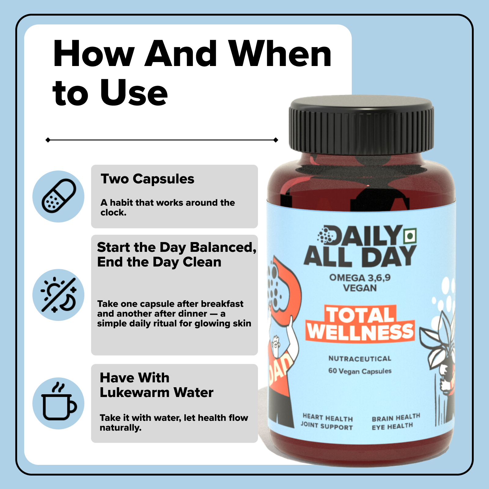 Total Wellness- Vegan Omega 3 6 9